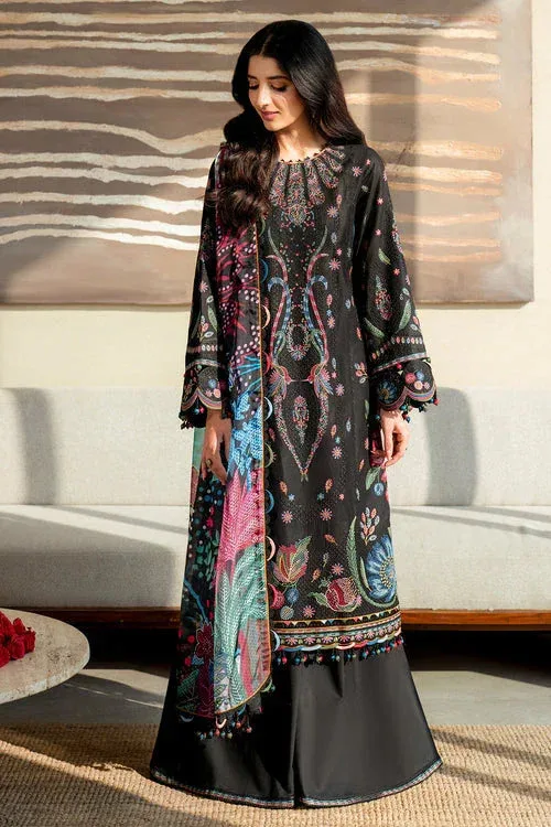 Jazmin Shahkaar Luxury Lawn 25 Black Cambric – view 5 – Poshaq