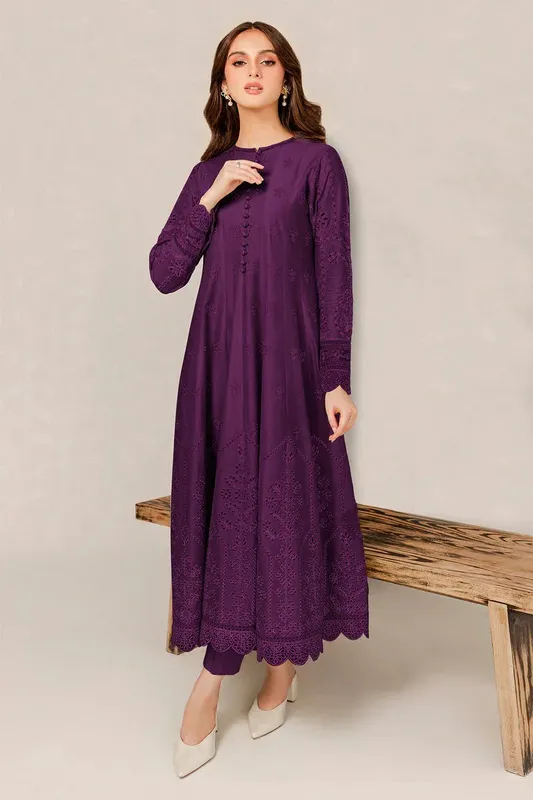 Jazmin Ready to Wear 25 Purple Lawn – view 1 – Poshaq