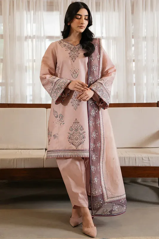Jazmin Ready to Wear 25 Oyster Pink Organza – view 1 – Poshaq