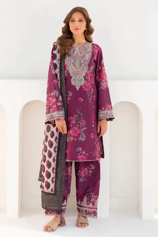 Jazmin Ready to Wear 25 Wine Cambric – view 1 – Poshaq