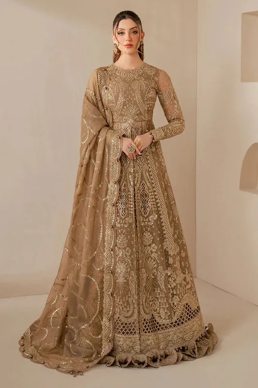 Jazmin Wedding Formals Light Brown Chiffon – view 1 – Poshaq