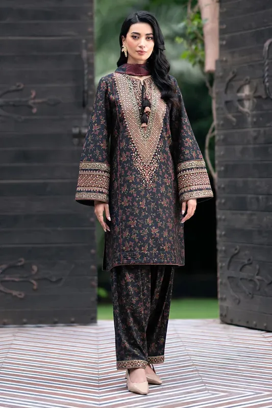 Jazmin Winter Edition 24 Black Viscose – view 1 – Poshaq
