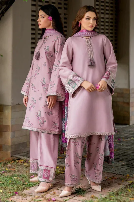Jazmin Winter Edition 24 Pink Pashmina – view 1 – Poshaq