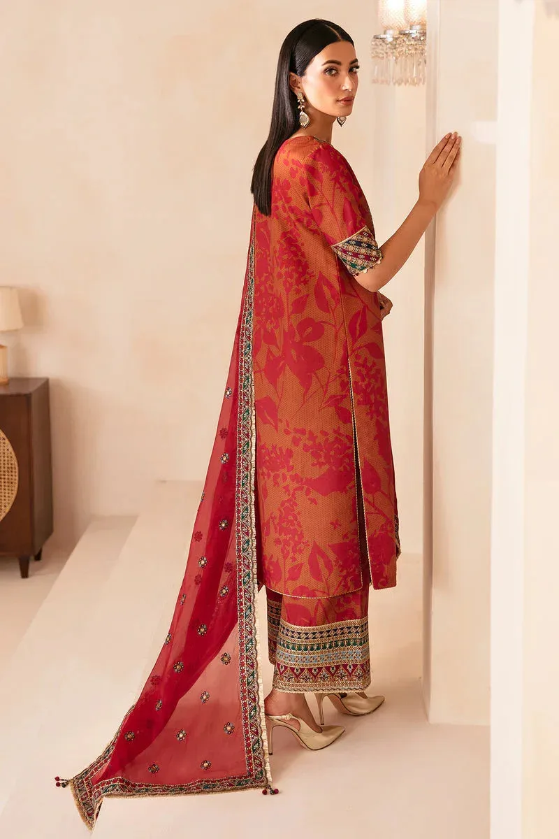 Jazmin Formals Collection Orange Raw Silk – view 3 – Poshaq