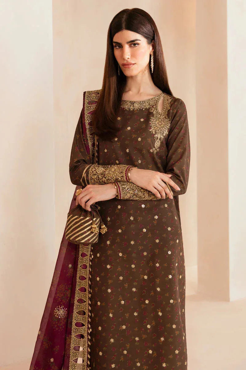Jazmin Formals Collection Brown Raw Silk – view 4 – Poshaq
