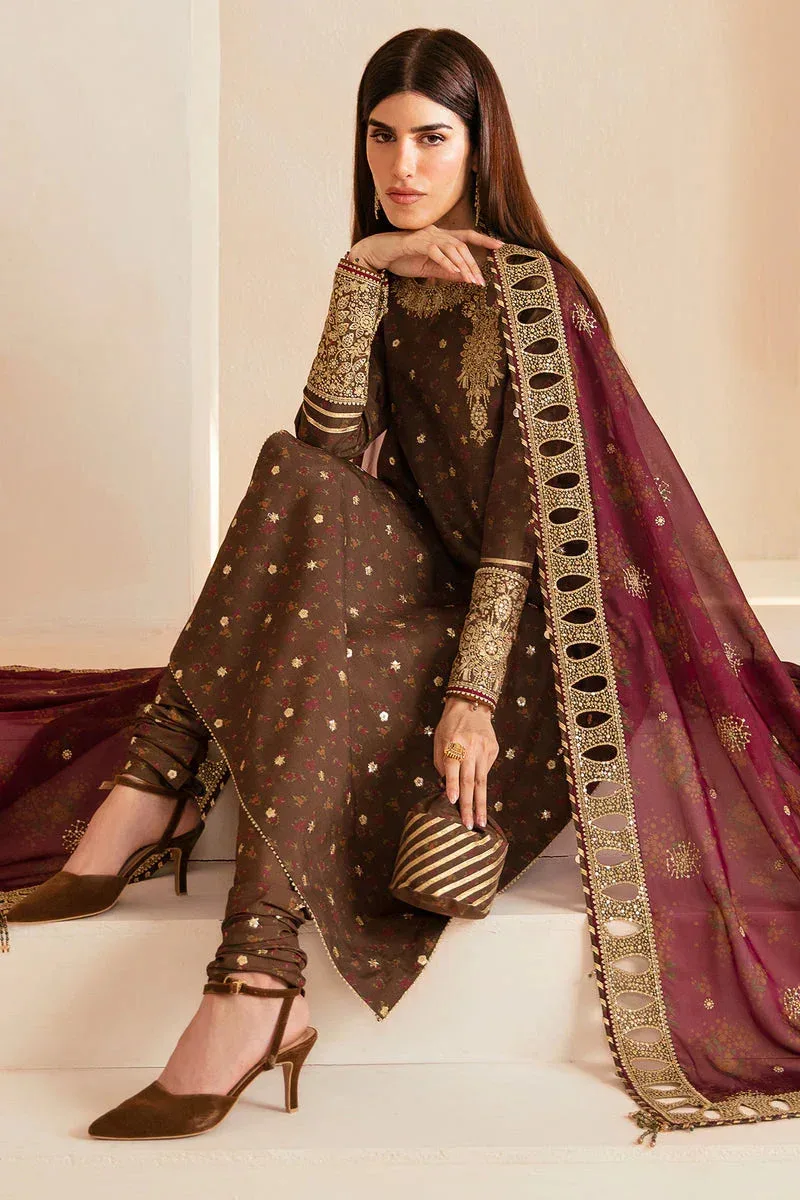 Jazmin Formals Collection Brown Raw Silk – view 7 – Poshaq