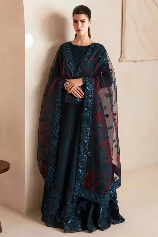 Jazmin Formals Collection Teal Raw Silk – view 1 – Poshaq