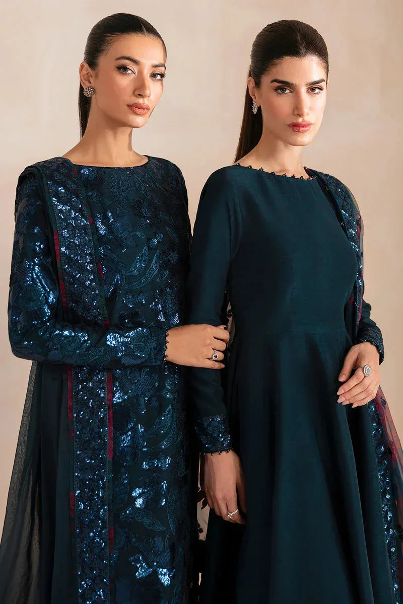 Jazmin Formals Collection Teal Raw Silk – view 2 – Poshaq