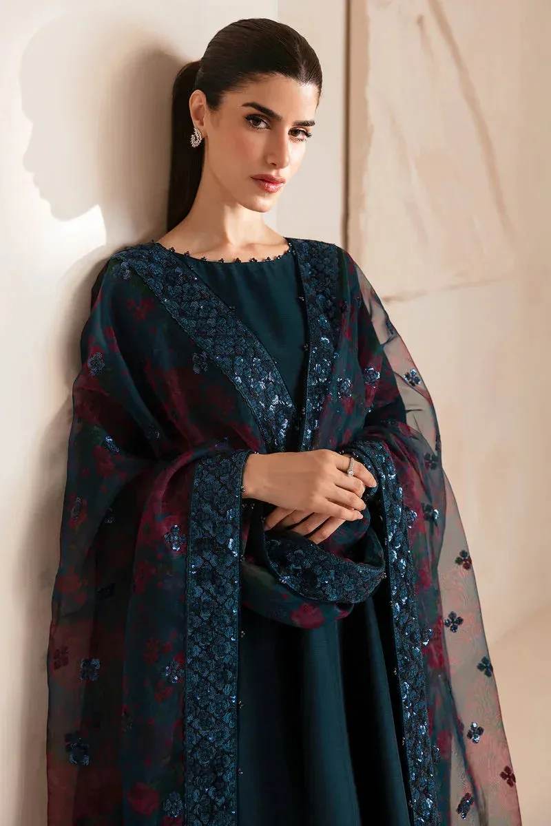 Jazmin Formals Collection Teal Raw Silk – view 4 – Poshaq