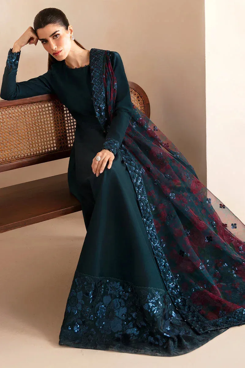 Jazmin Formals Collection Teal Raw Silk – view 6 – Poshaq