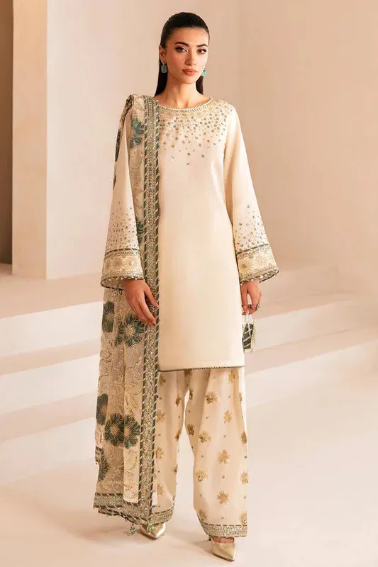 Jazmin Formals Collection Ivory Raw Silk – view 1 – Poshaq