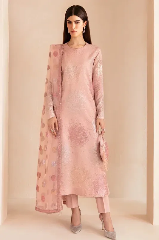 Jazmin Formals Collection Pink Raw Silk – view 1 – Poshaq
