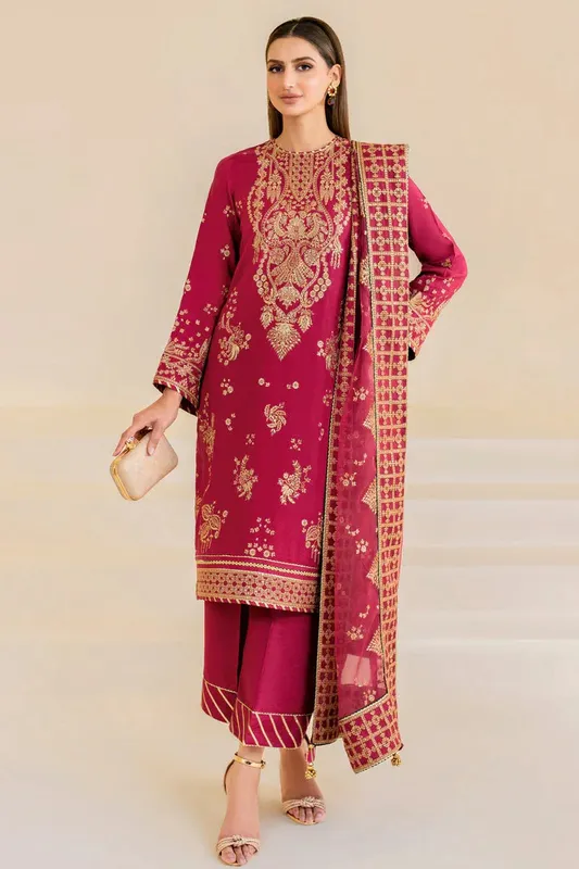 Jazmin Formals Collection Pink Raw Silk – view 1 – Poshaq