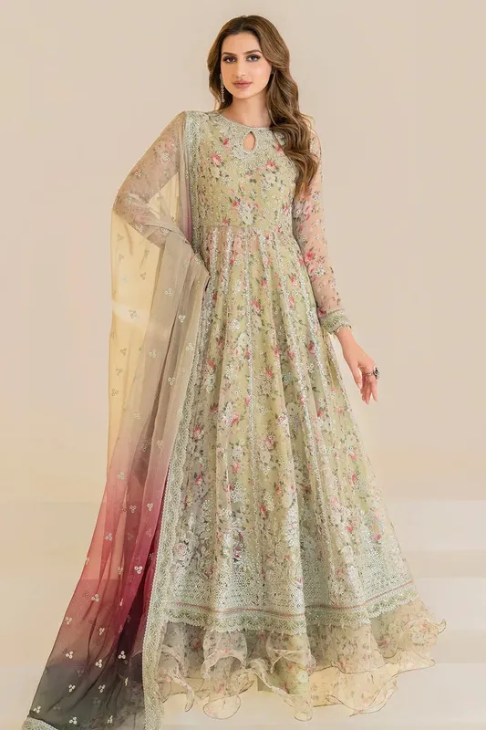 Jazmin Formals Collection Grey Raw Silk – view 1 – Poshaq