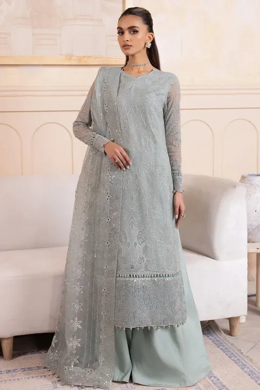 Jazmin Formals Collection Grey Chiffon – view 1 – Poshaq