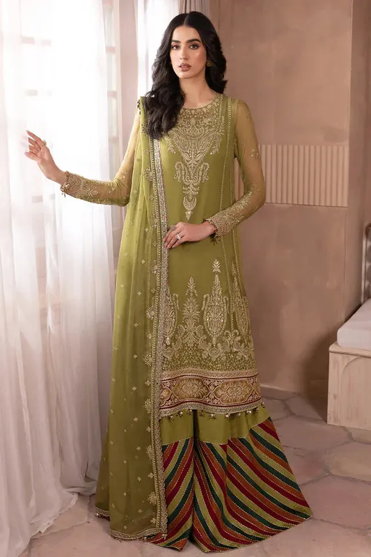 Jazmin Formals Collection Green Chiffon – view 1 – Poshaq
