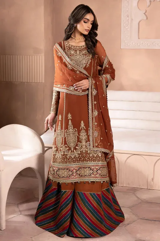 Jazmin Formals Collection Rust Chiffon – view 1 – Poshaq