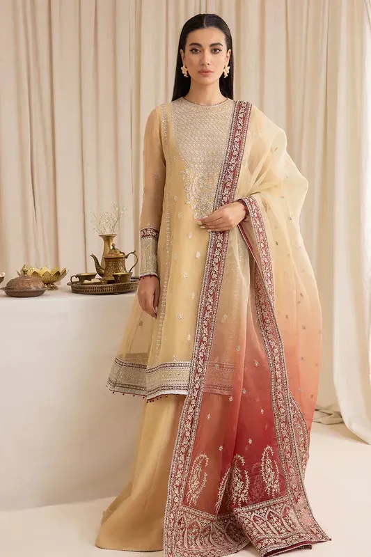 Jazmin Formals Collection Yellow Raw Silk – view 1 – Poshaq