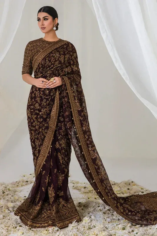Jazmin Formals Collection Purple Chiffon – view 1 – Poshaq
