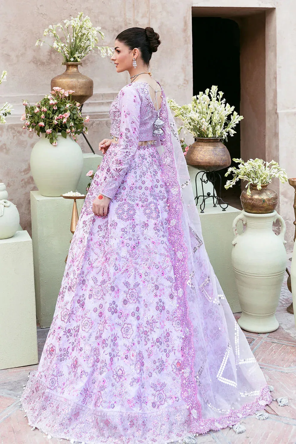 Shagna Mehfil Festive Formals Lilac Raw Silk – view 2 – Poshaq