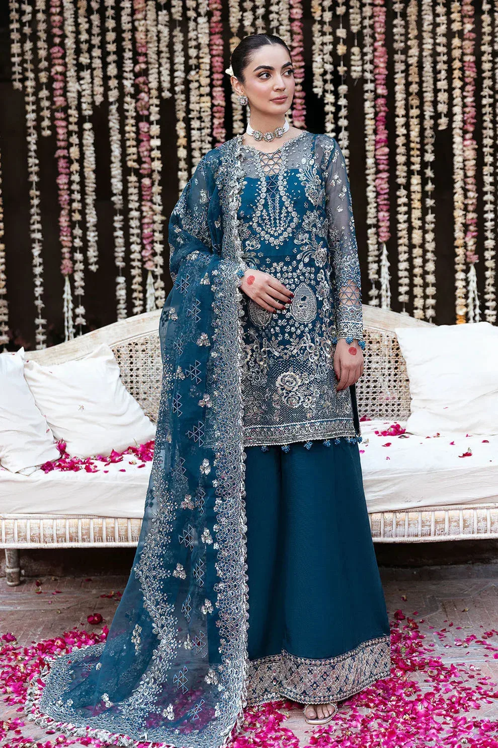 Shagna Mehfil Festive Formals Zinc Organza – view 1 – Poshaq
