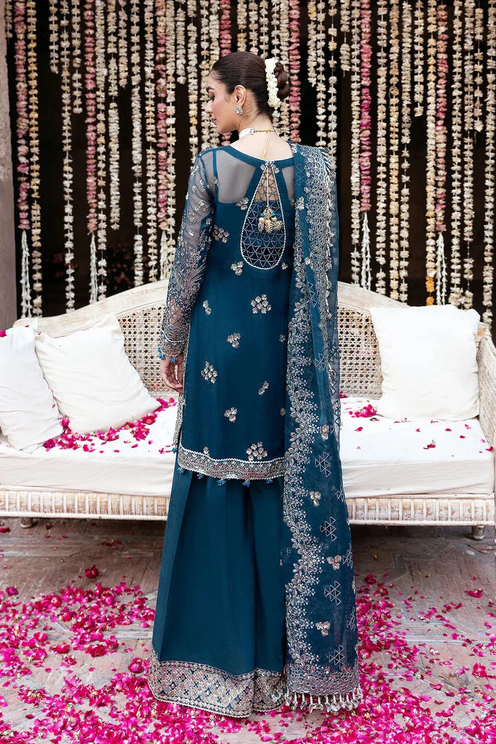 Shagna Mehfil Festive Formals Zinc Organza – view 2 – Poshaq