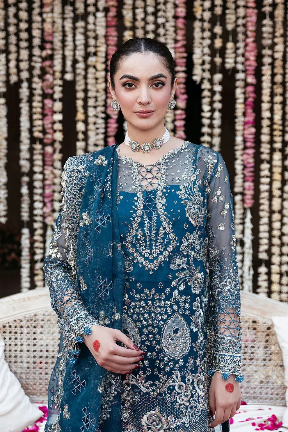 Shagna Mehfil Festive Formals Zinc Organza – view 4 – Poshaq