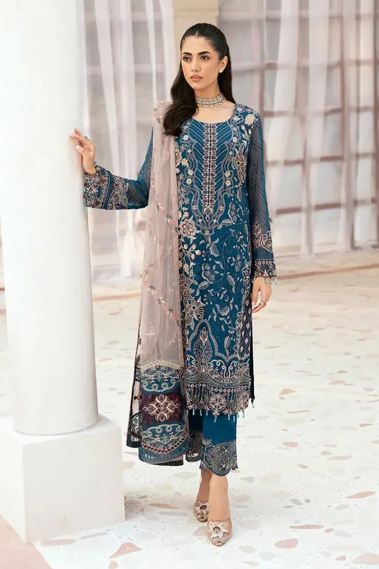 Ramsha Ramsha Collection Zinc Organza – view 1 – Poshaq
