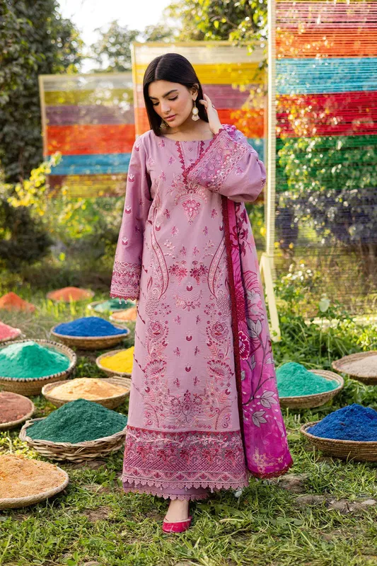 Ramsha Riwayat Lawn Collection Lilac Organza – view 1 – Poshaq