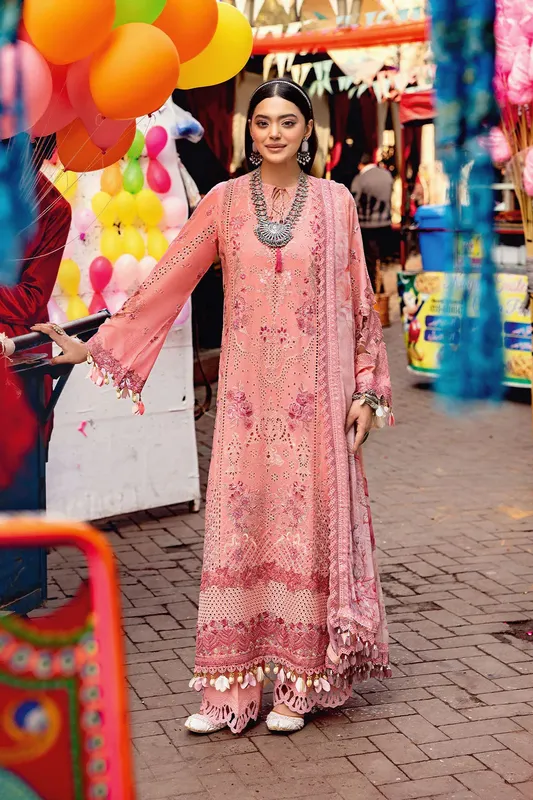 Ramsha Andaaz Collection Pink Organza – view 1 – Poshaq