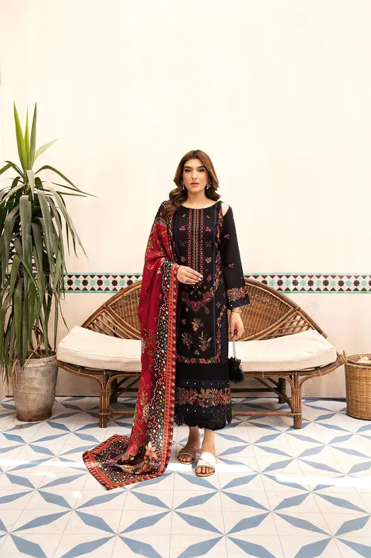 Ramsha Andaaz Collection Black Organza – view 1 – Poshaq