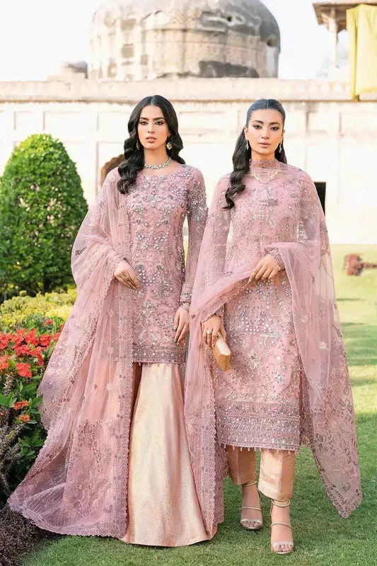 Ramsha Luxury Wedding Collection 23 Plum Raw Silk – view 1 – Poshaq