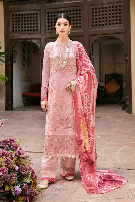 Ramsha Luxury Lawn 24 Pink Silk – view 1 – Poshaq