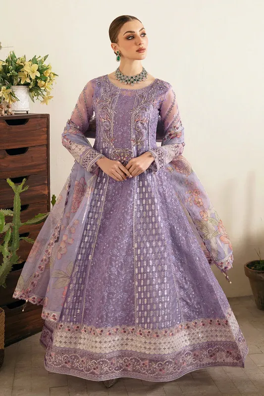 Ramsha Festive Collection 24 Purple Raw Silk – view 1 – Poshaq