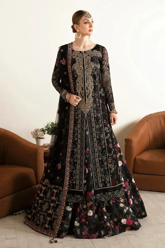 Ramsha Festive Collection 24 Black Raw Silk – view 1 – Poshaq
