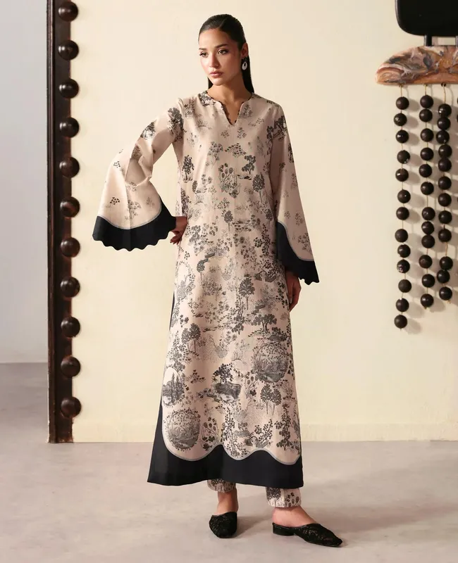 Republic Womenswear Basics Winter 25 White Khaddar – view 1 – Poshaq