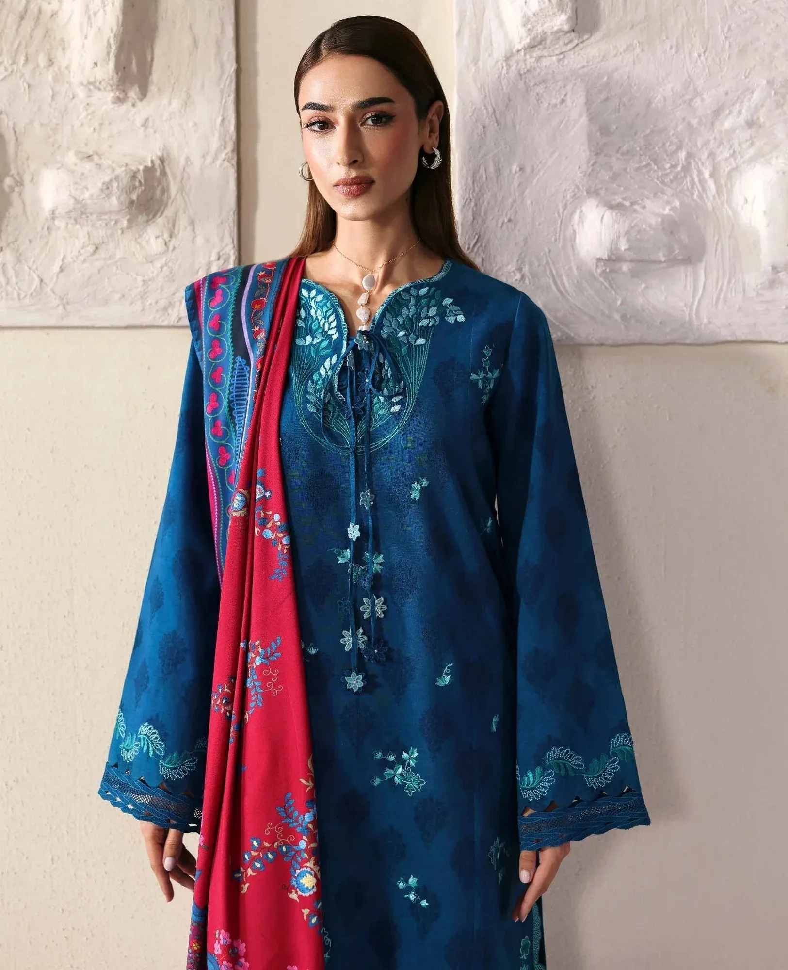 Republic Womenswear Basics Winter 25 Sea Green Jacquard – view 2 – Poshaq
