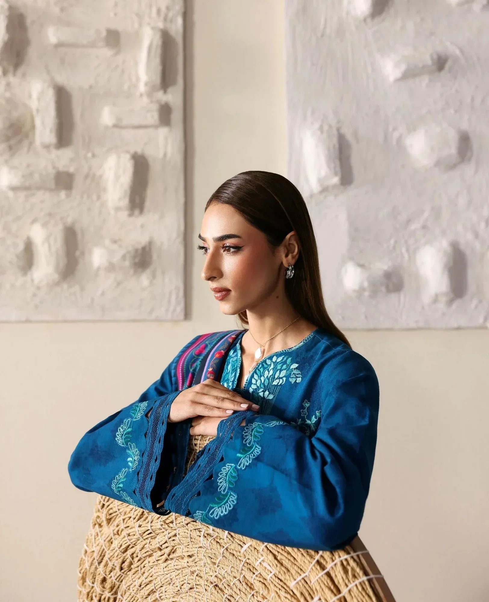 Republic Womenswear Basics Winter 25 Sea Green Jacquard – view 3 – Poshaq