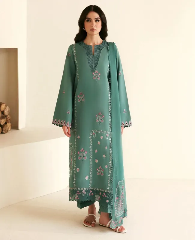 Republic Womenswear Basics Pre Fall 25 Aqua Organza – view 1 – Poshaq