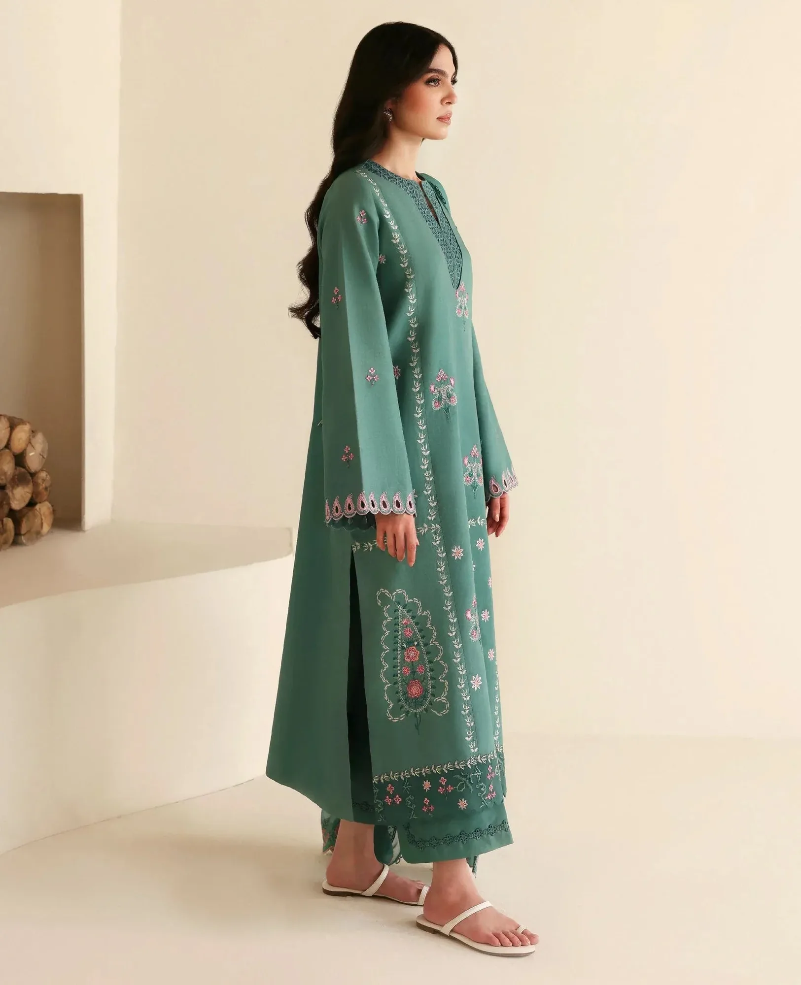 Republic Womenswear Basics Pre Fall 25 Aqua Organza – view 2 – Poshaq