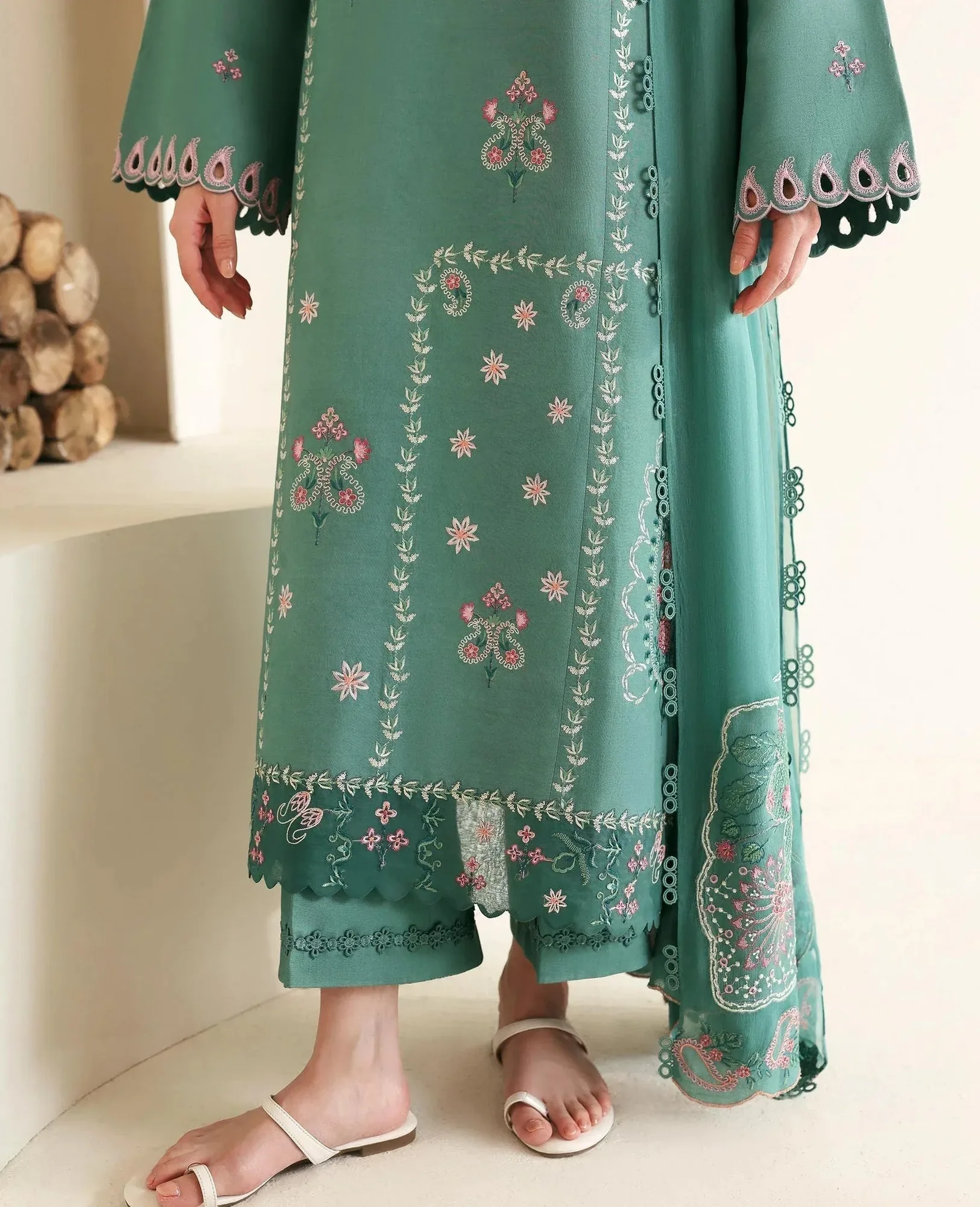 Republic Womenswear Basics Pre Fall 25 Aqua Organza – view 4 – Poshaq