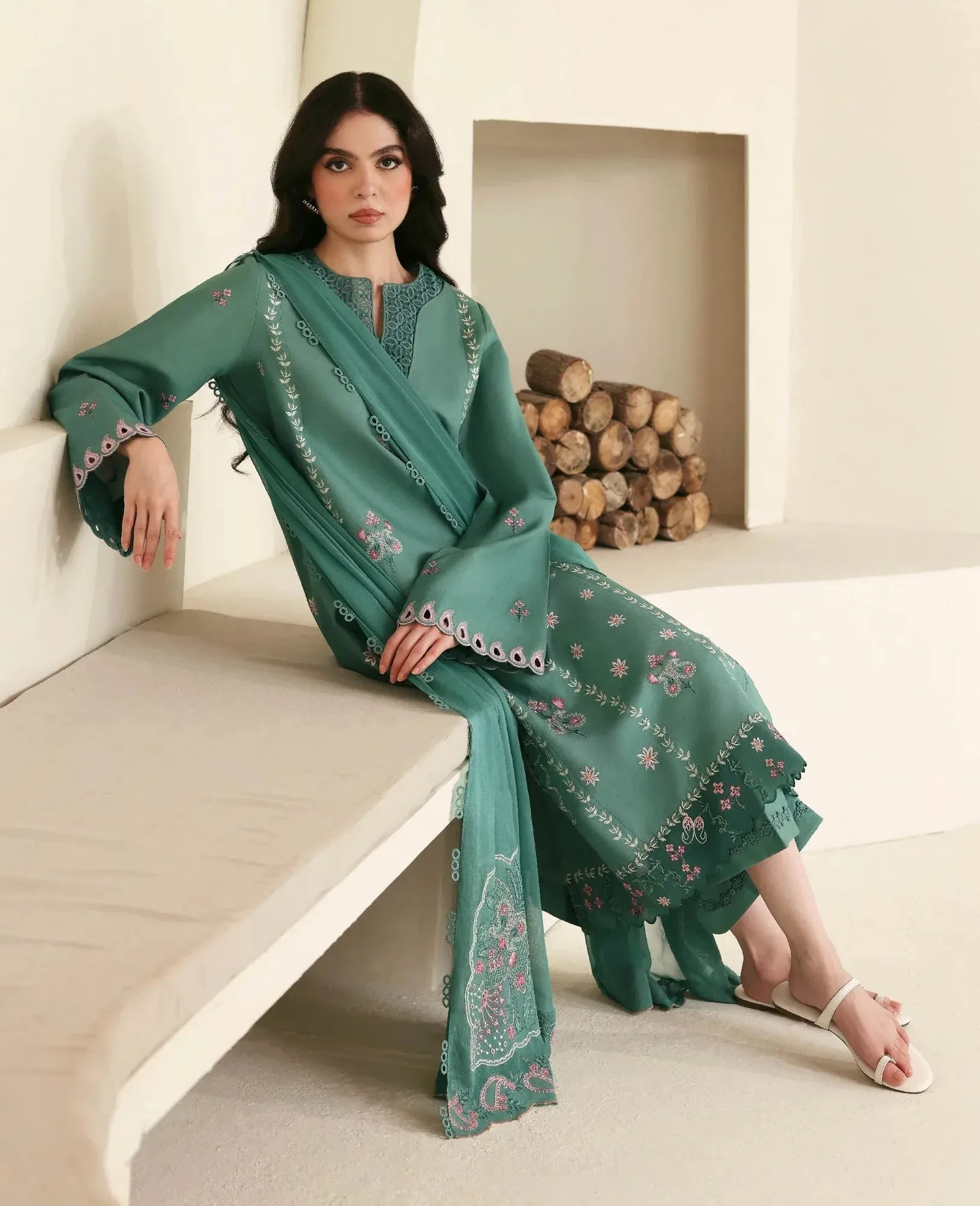 Republic Womenswear Basics Pre Fall 25 Aqua Organza – view 7 – Poshaq
