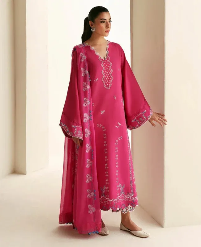 Republic Womenswear Basics Pre Fall 25 Hot Pink Chiffon – view 1 – Poshaq