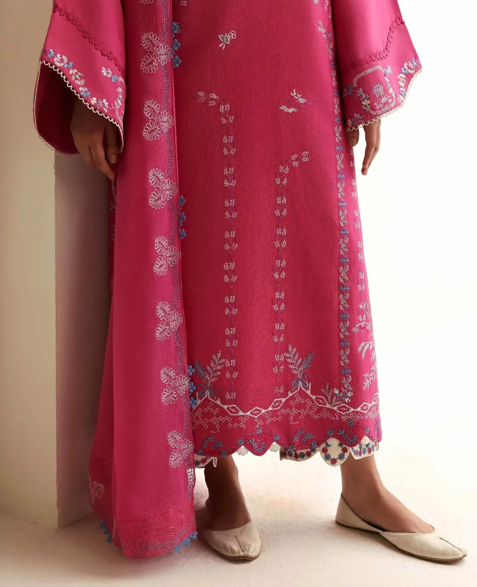Republic Womenswear Basics Pre Fall 25 Hot Pink Chiffon – view 3 – Poshaq