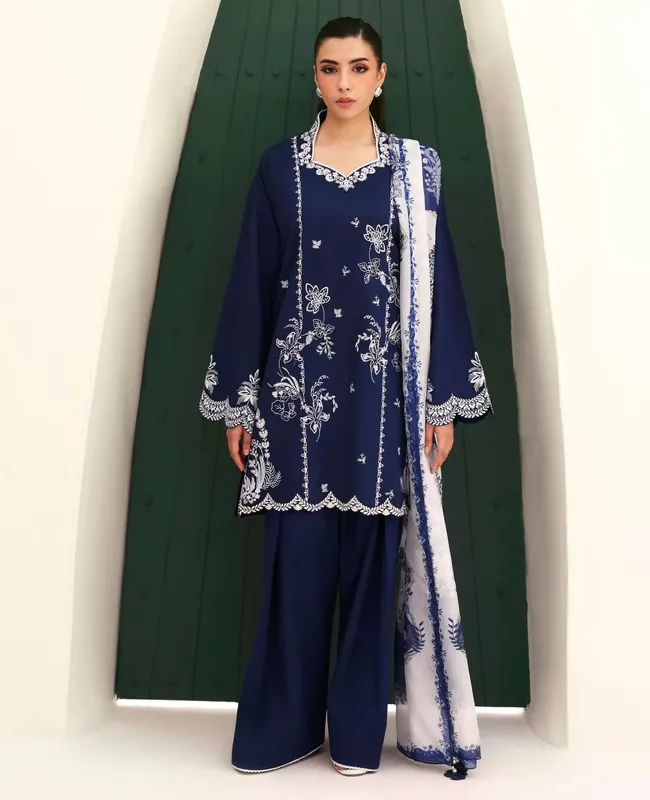 Republic Womenswear Basics Pre Fall 25 Navy Blue Cambric – view 1 – Poshaq