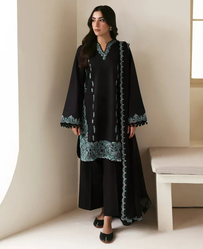 Republic Womenswear Basics Pre Fall 25 Black Chiffon – view 1 – Poshaq