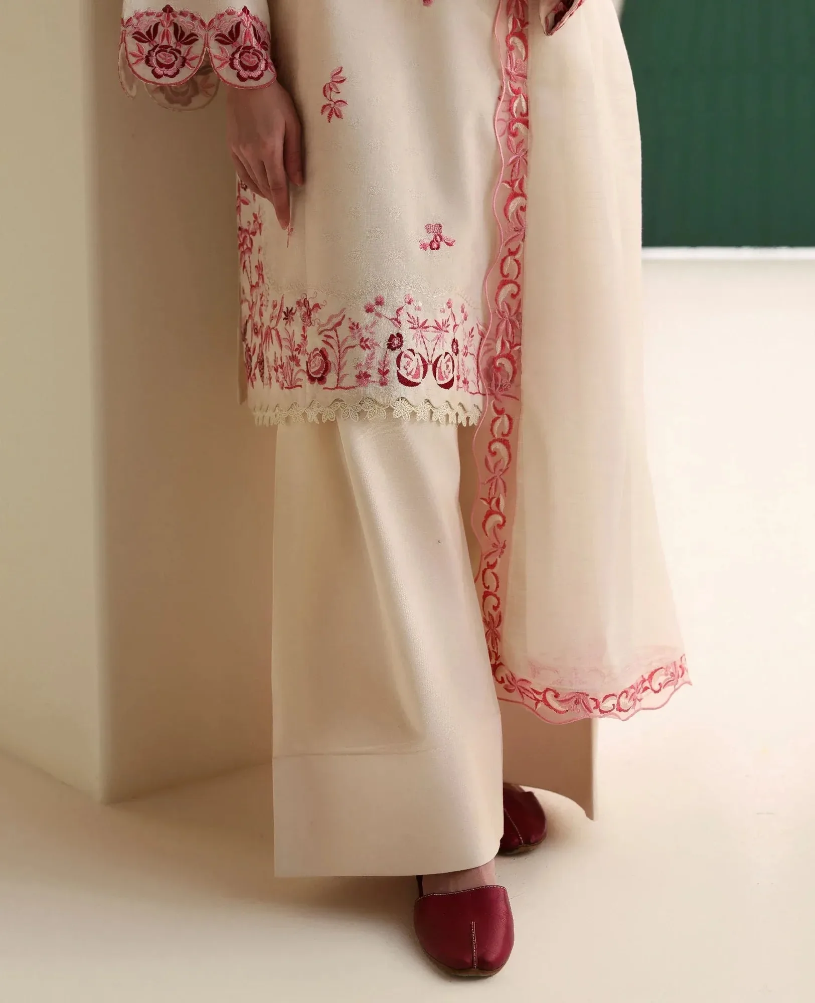 Republic Womenswear Basics Pre Fall 25 Ivory Jacquard – view 3 – Poshaq