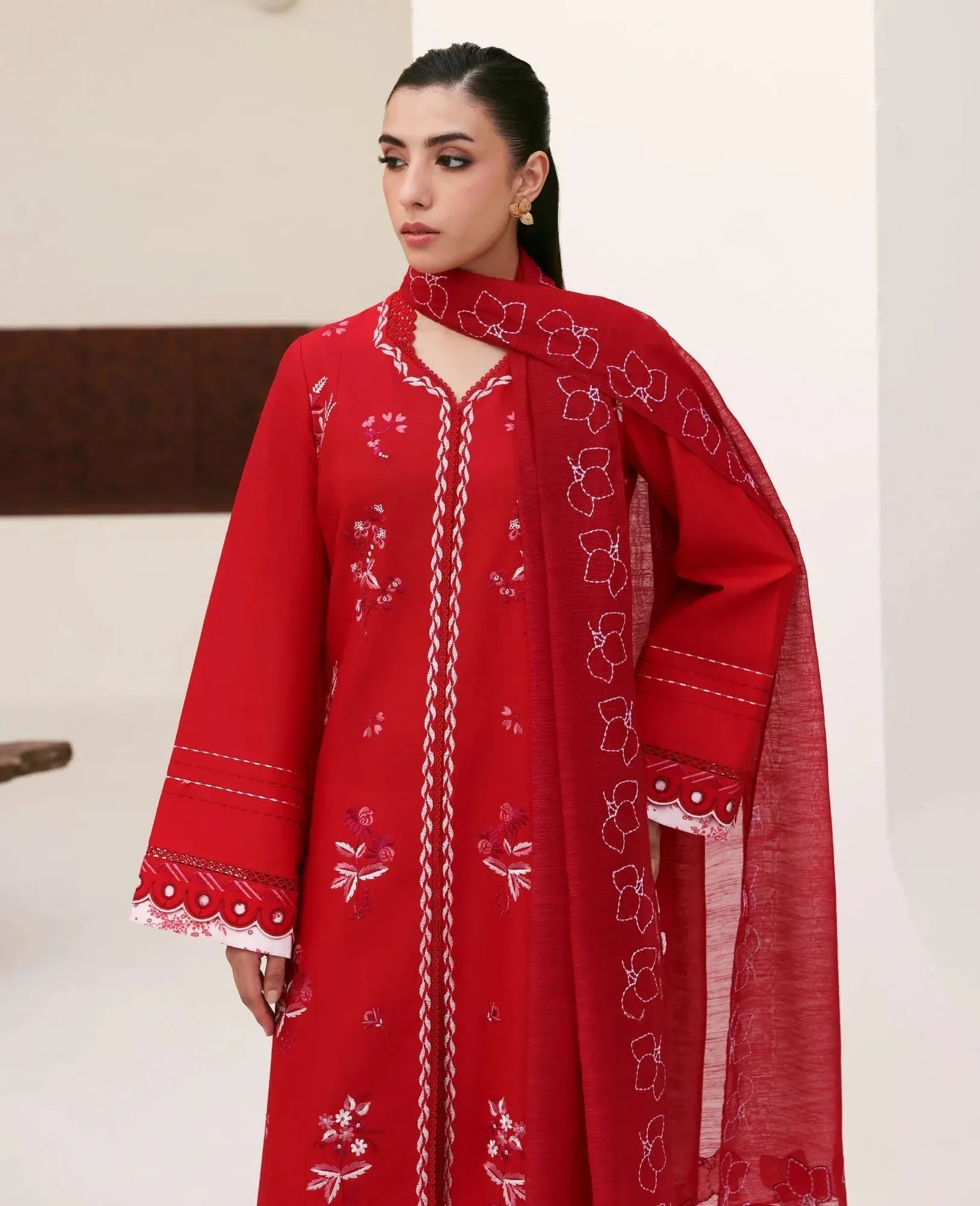 Republic Womenswear Basics Pre Fall 25 Red Cambric – view 2 – Poshaq