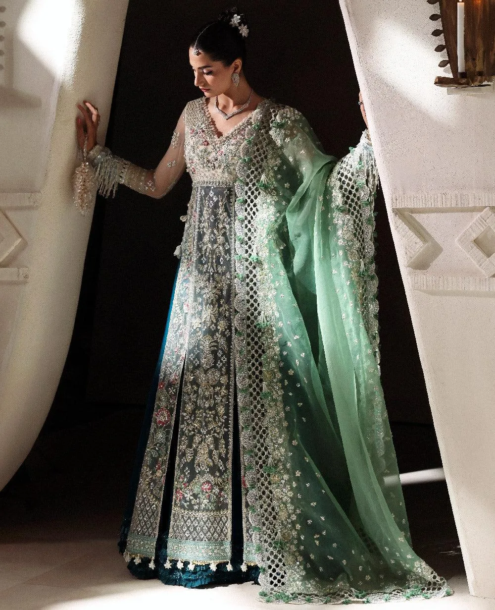 Republic Womenswear Lilianne Wedding 25' Silver Raw Silk – view 2 – Poshaq
