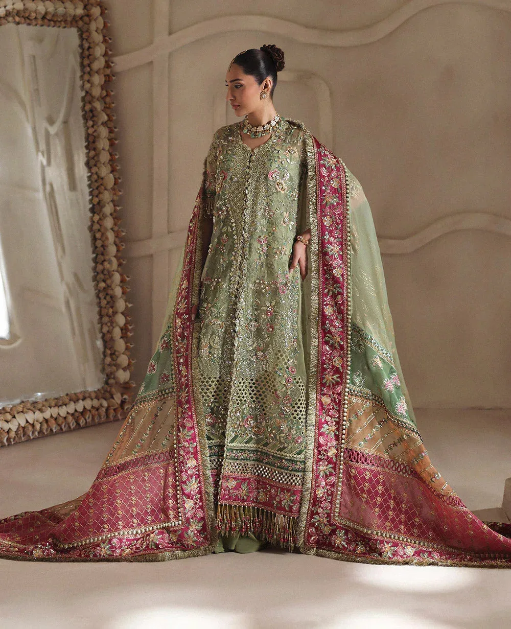 Republic Womenswear Lilianne Wedding 25' Green Raw Silk – view 6 – Poshaq